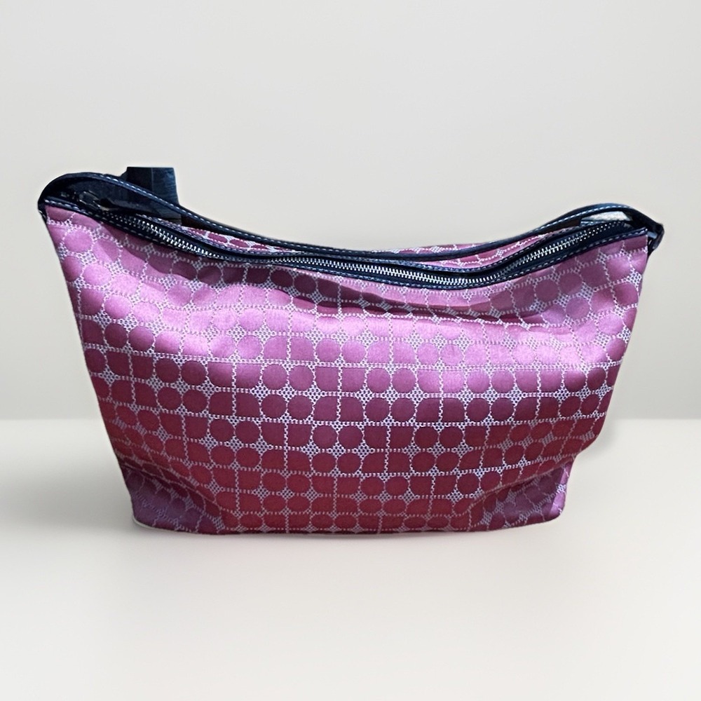 kate spade handbag Dot Noel Ruby pink and black Canvas Leather